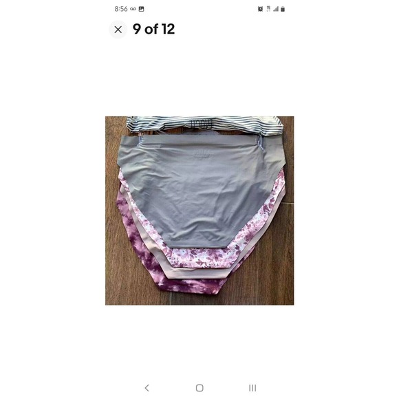 5 Rae Dunn No Show Bikinis Size Large panties underwear intimates Inspirational - Picture 10 of 10